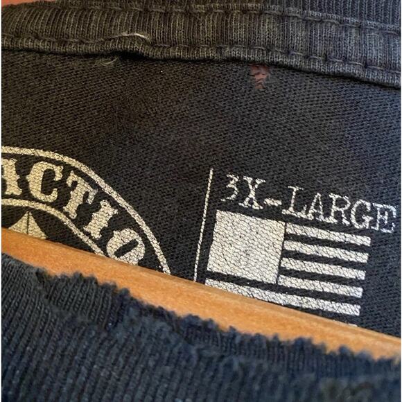 Vintage Y2K AFFLICTION Cross Wings LIVE FAST TEE T-SHIRT Grunge Distressed 3XL - Picture 6 of 6